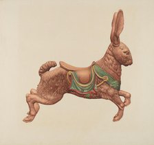 Carousel Rabbit, c. 1939. Creator: Robert Pohle.