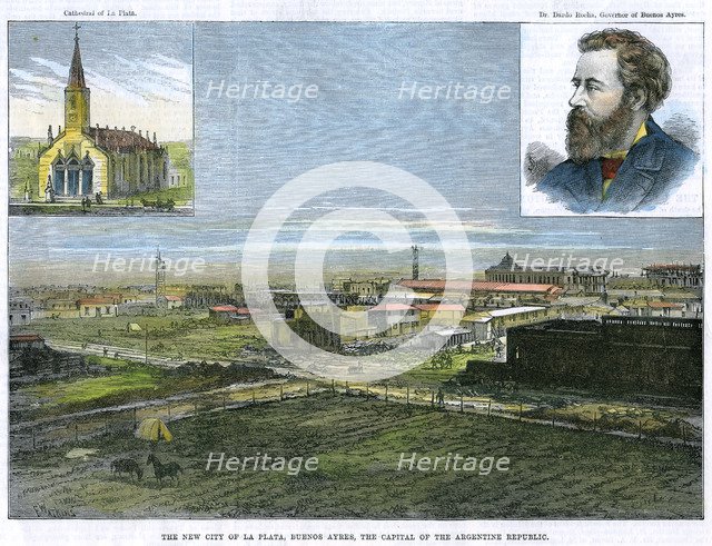 'The new city of La Plata, Buenos Ayres, the capital of the Argentine Republic', c1890. Artist: E Watkins