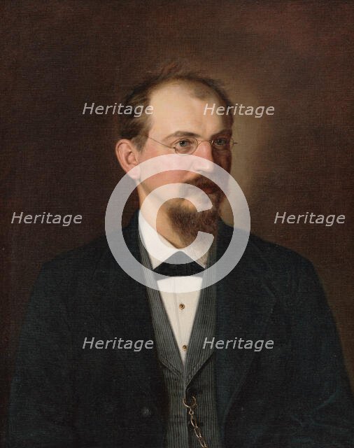 Portrait of MUDr. Michal Mandelík, 1884. Creator: Kornel Bohún.