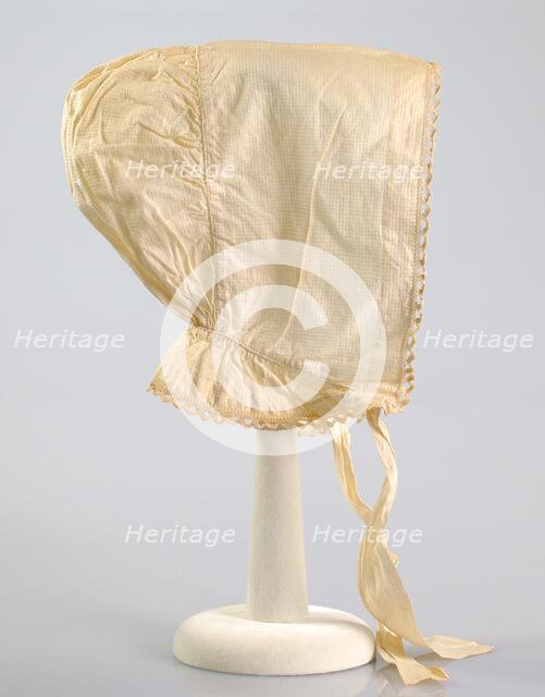 Cap, American, ca. 1840. Creator: Unknown.