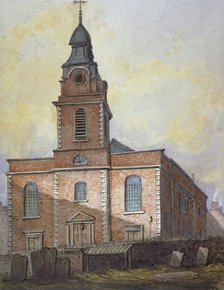 Church of St John-at-Wapping, London, c1815. Artist: William Pearson
