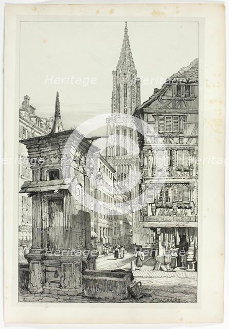 Strasbourg, 1833. Creator: Samuel Prout.