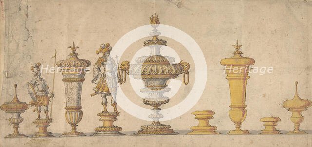 Studies for Decorative Arts Objects, 17th century. Creator: Anon.