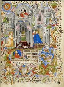 The Annunciation, c1407. Creator: Master of the Brussels Initials.