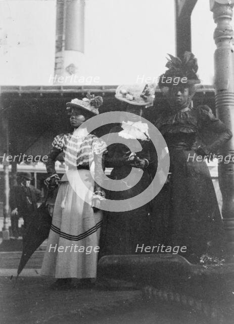 Three African American women...State Fair at Saint Paul, Minnesota, 1903. Creator: Frances Benjamin Johnston.