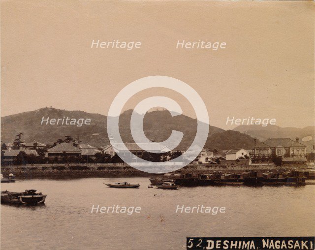 'Deshima, Nagasaki', c1890-1900. Artist: Unknown.