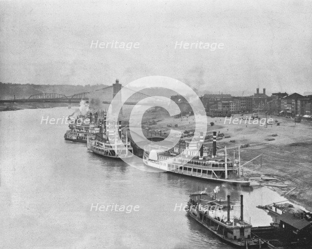 River Front, Cincinnati, Ohio, USA, c1900.  Creator: Unknown.