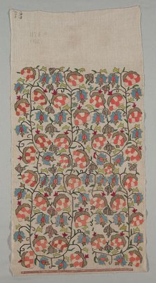 Embroidered Cover, 19th century. Creator: Unknown.