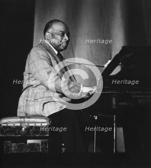 Count Basie on stage, 1960s. Creator: Brian Foskett.