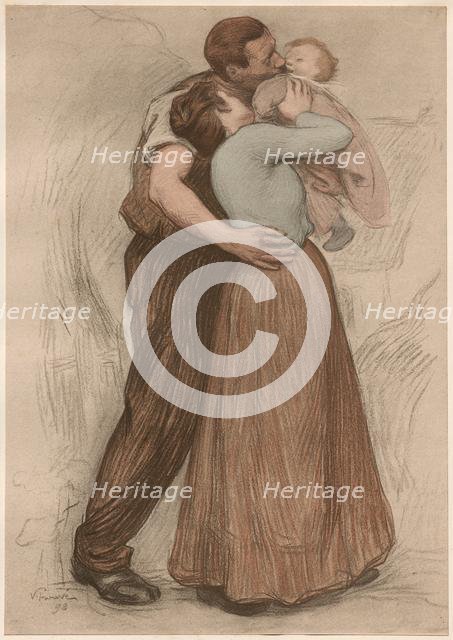 Le Baiser, 1898. Creator: Victor Emile Prouvé (French, 1858-1943); Imprimerie Champenois.