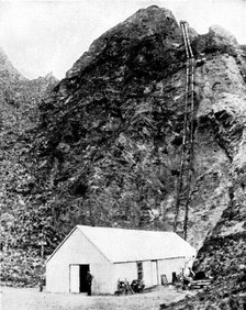 Mining in New Zealand - Achilles Gold-Fields, Limited: house containing Pelton water-wheels.., 1895. Creator: Unknown.