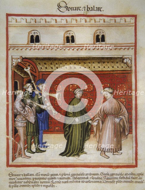 Music and dance, 14th century.  Creator: Unknown.