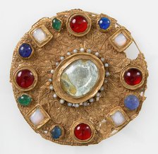 Disk Brooch, Frankish, 7th century or later. Creator: Unknown.