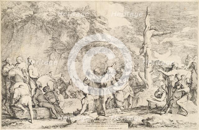 The Crucifixion of Polycrates, c. 1662. Creator: Salvator Rosa.