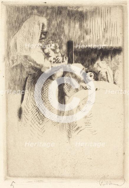 Birth Announcement for Anne-Élisabeth Besnard (Carte de naissance d'Anne-Élisabeth..., 1922. Creator: Paul Albert Besnard.