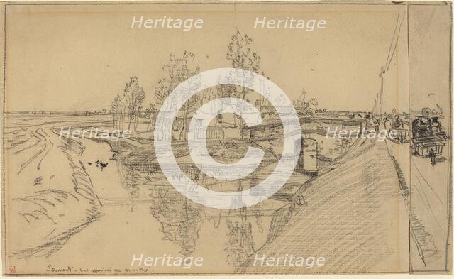 Arrivee au Marche. Creator: Auguste Lepere.