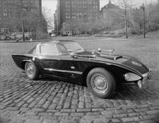 Raymond Loewy's Jaguar car, 1956. Creator: Gottscho-Schleisner, Inc.