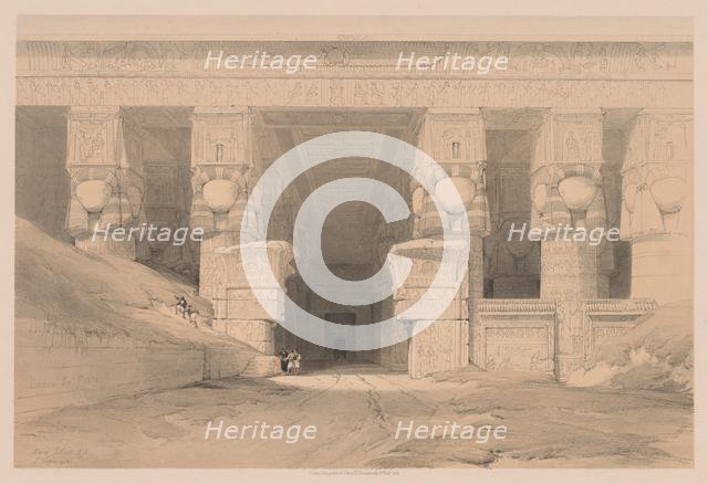 Egypt and Nubia: Volume I - No. 35, Dendera, 1838. Creator: Louis Haghe (British, 1806-1885).
