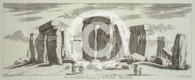 'The North West Prospect of Stone Henge', 1725. Artist: Elisha Kirkall.