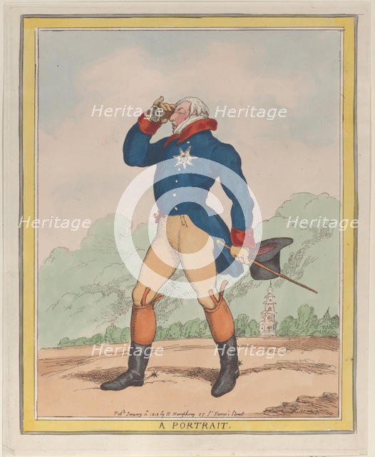A Portrait (Duke of Cumberland), January 10, 1812., January 10, 1812. Creator: Thomas Rowlandson.