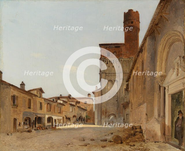 Saint Salvi Church, Albi, 1830/40. Creator: Pierre Achille Poirot.