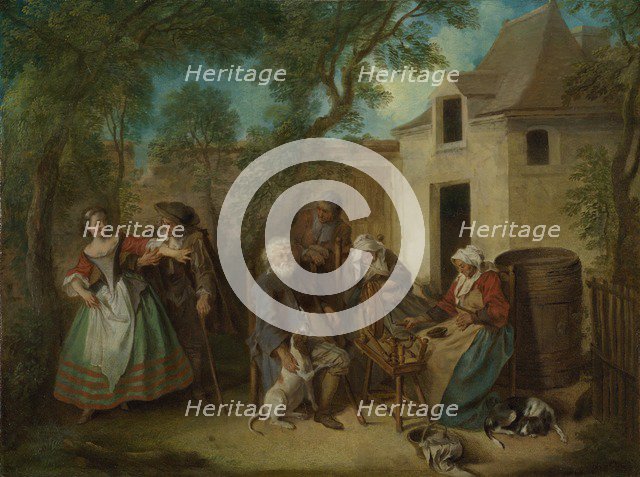 The Four Ages of Man: Old Age, ca 1735. Artist: Lancret, Nicolas (1690-1743)