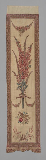 Curtain for Bed Set, France, 18th century. Creator: Unknown.