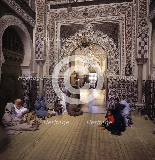 Interior of a mosque in Rabat.