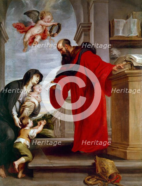Saint Ives of Treguier, Patron of Lawyers, Defender of Widows and Orphans, between 1615 and 1616. Creator: Peter Paul Rubens.