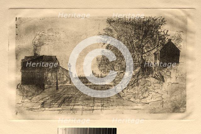 Spring Street, September 1878, 1878. Creator: Otto H. Bacher (American, 1856-1909).