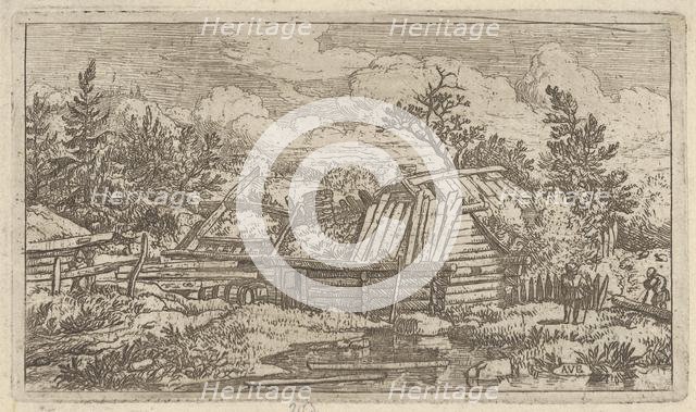 The Two Beams Floating in the Water, 17th century. Creator: Allart van Everdingen.