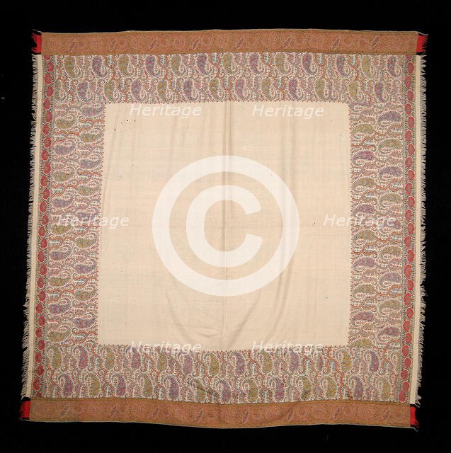 Shawl, Scottish, third quarter 19th century. Creator: Unknown.