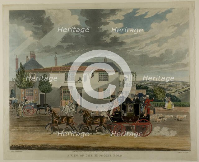 A View on the Highgate Road, n.d. Creator: Charles Hunt.