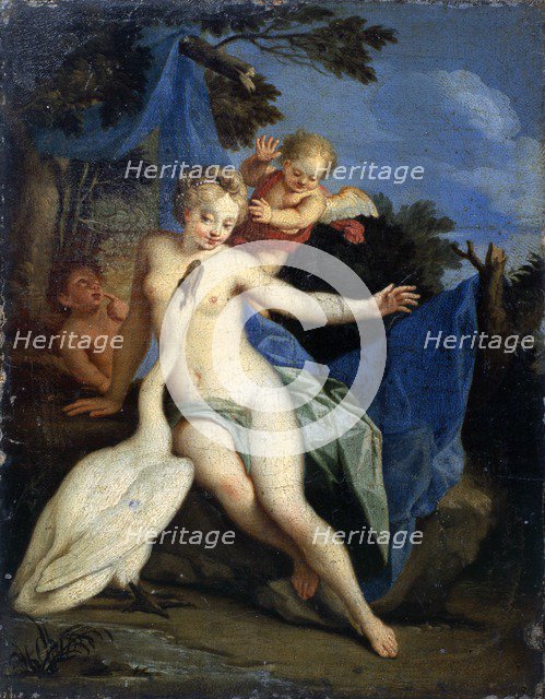 'Leda and the Swan', c18th century. Artist: Michele Rocca.