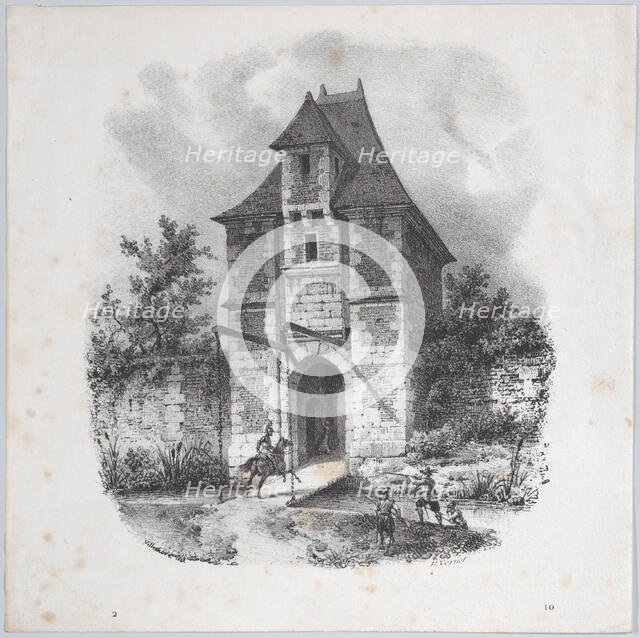 Henri IV Entering at Aumale, 1822. Creator: Émile Jean-Horace Vernet.