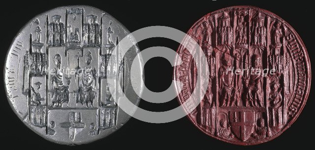 Mayoralty seal, medieval, 1381. Artist: Unknown