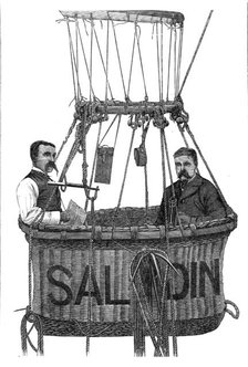 The Fatal Disaster with a Balloon: car of the balloon Saladin, 1881. Creator: Unknown.