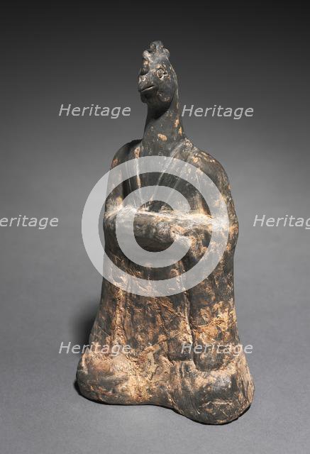 Mortuary Figure of the Zodiac Sign: Cock (Capricorn), 500s. Creator: Unknown.