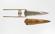 Dagger (Katar) and Sheath, Indian, Mughal, 17th century. Creator: Unknown.