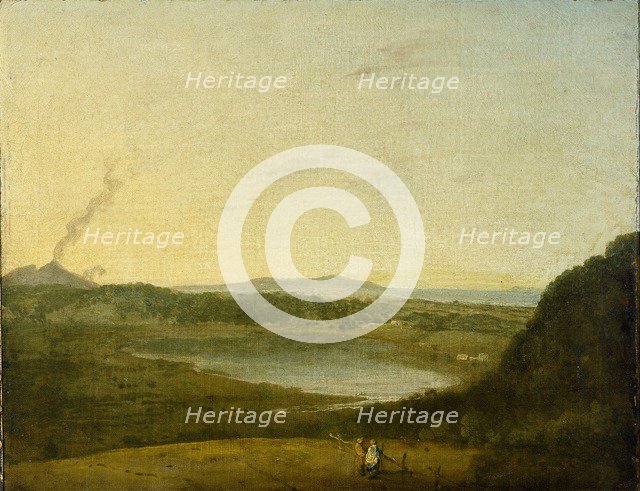 The Lago di Agnano, c1752. Artist: Richard Wilson.