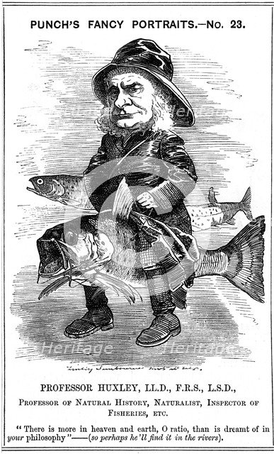 Thomas Henry Huxley, English biologist, 1881. Artist: Edward Linley Sambourne