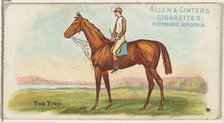 Tea Tray, from The World's Racers series (N32) for Allen & Ginter Cigarettes, 1888. Creator: Allen & Ginter.