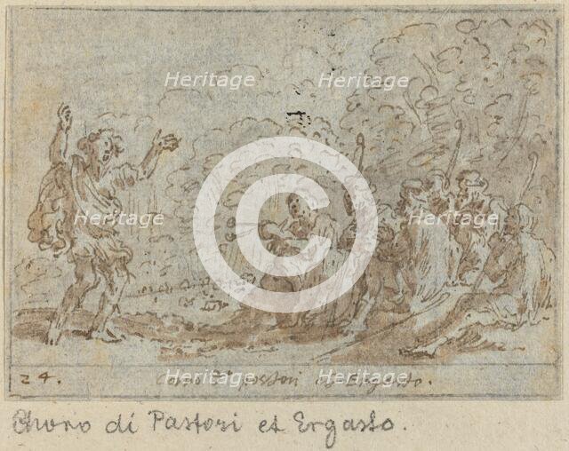 Chorus of Shepherds and Ergasto, 1640. Creator: Johann Wilhelm Baur.