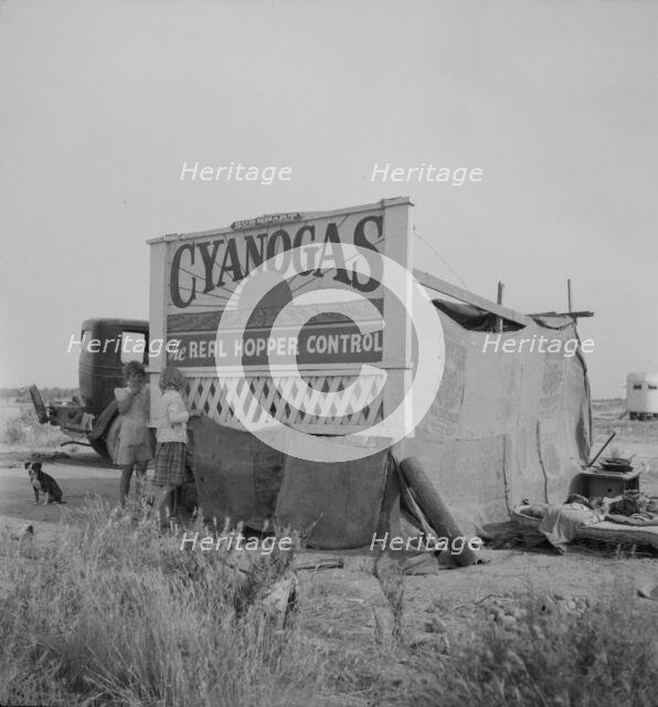 Migrant agricultural workers' home, California, 1937. Creator: Dorothea Lange.