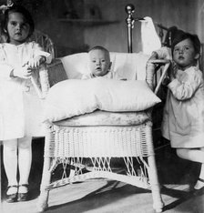 Briner Julius with his sister Vera and cousin Irina, 1920. Creator: Unknown.
