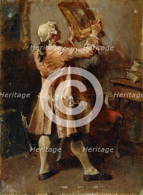 'A Painting Lover', 19th century. Artist: Jean Louis Ernest Meissonier
