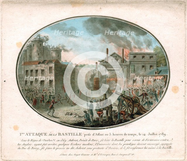 The Storming of the Bastille on 14 July 1789, 1789.