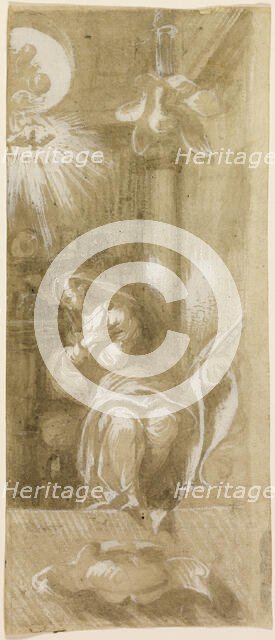Study for the Virgin Annunciate, 1529/30. Creators: Camillo Boccaccino, Virgin Mary.