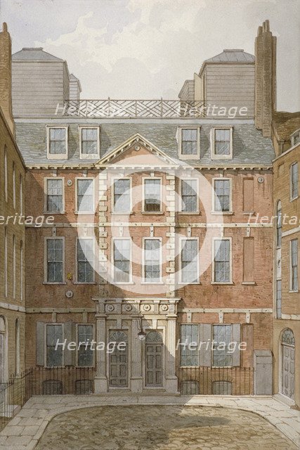 Beaufort Buildings, Strand, Westminster, London, c1810. Artist: George Shepherd