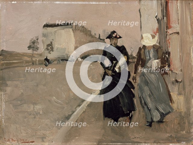 Gust of wind. Artist: Breitner, George Hendrik (1857-1923)